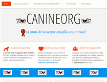 Tablet Screenshot of canineorg.it